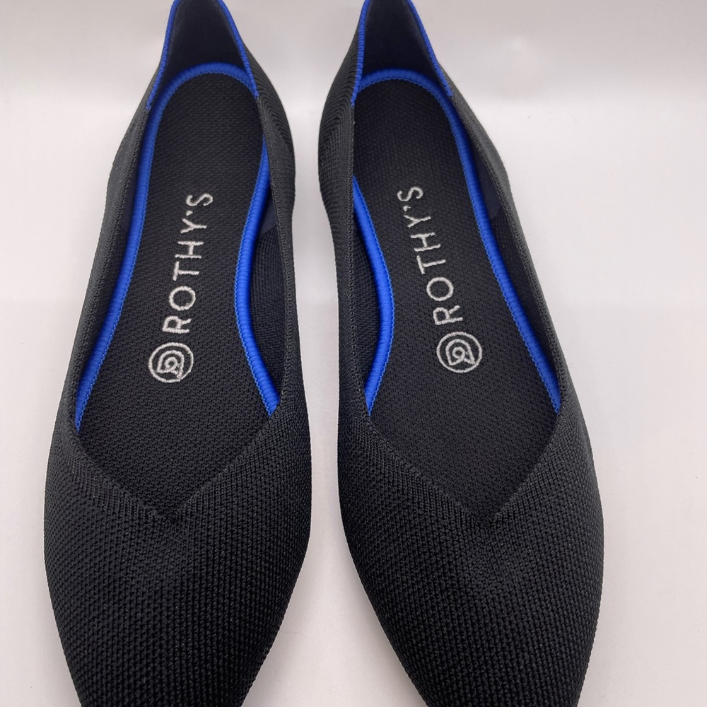 Rothy's BLACK Shoes Flat and Pointy Style size 7 - Picture 7 of 8